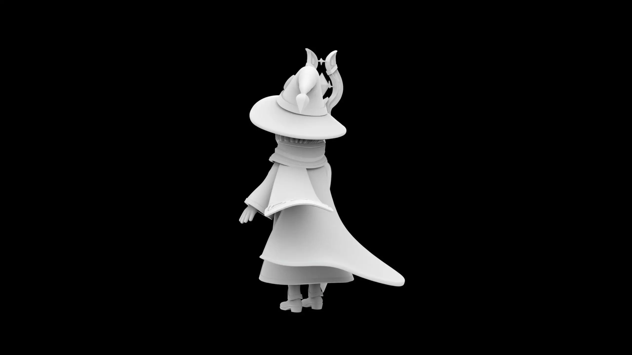 Anime Style Female Mage 3D print model_3