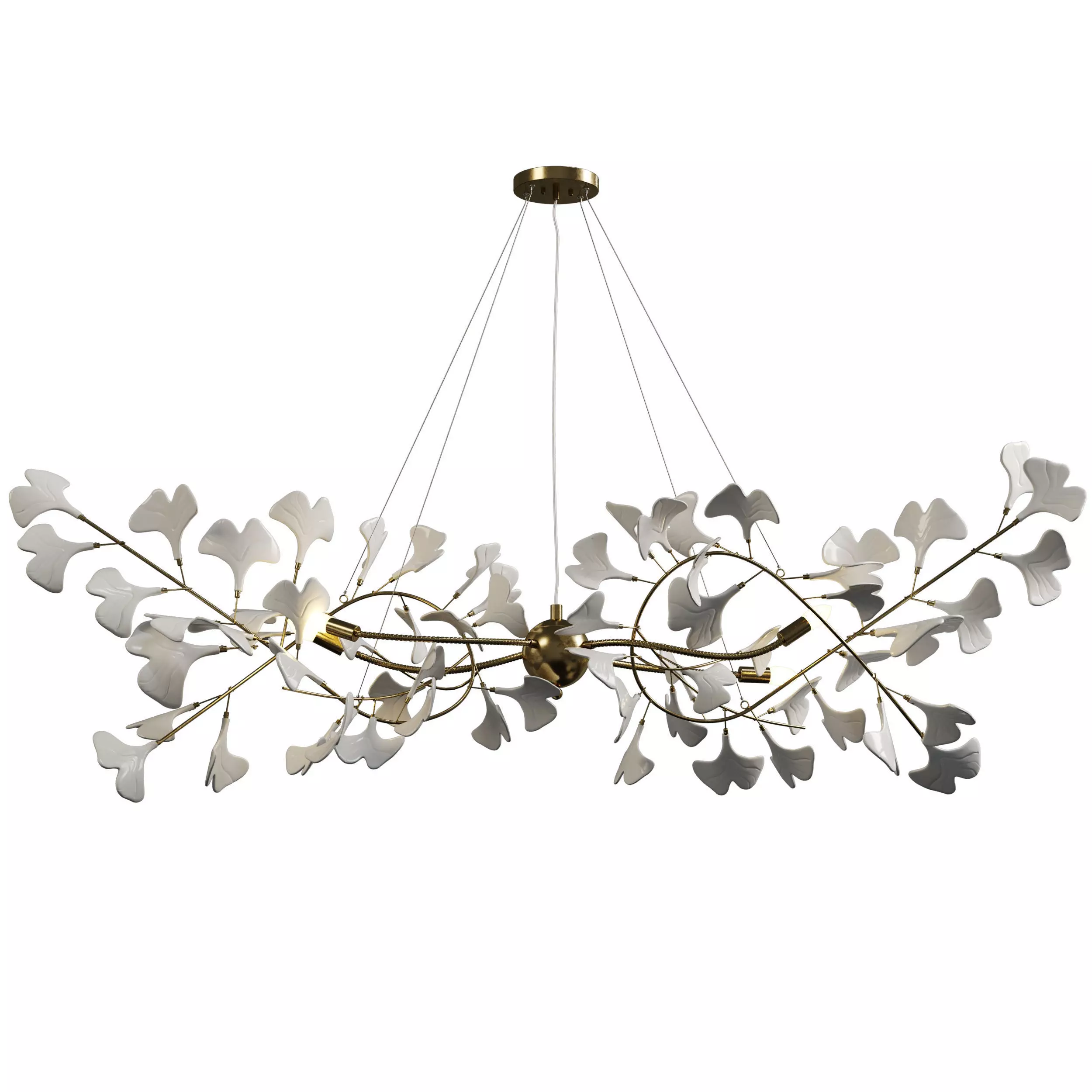 Gingko Julietta Chandelier  Low-poly 3D model_1