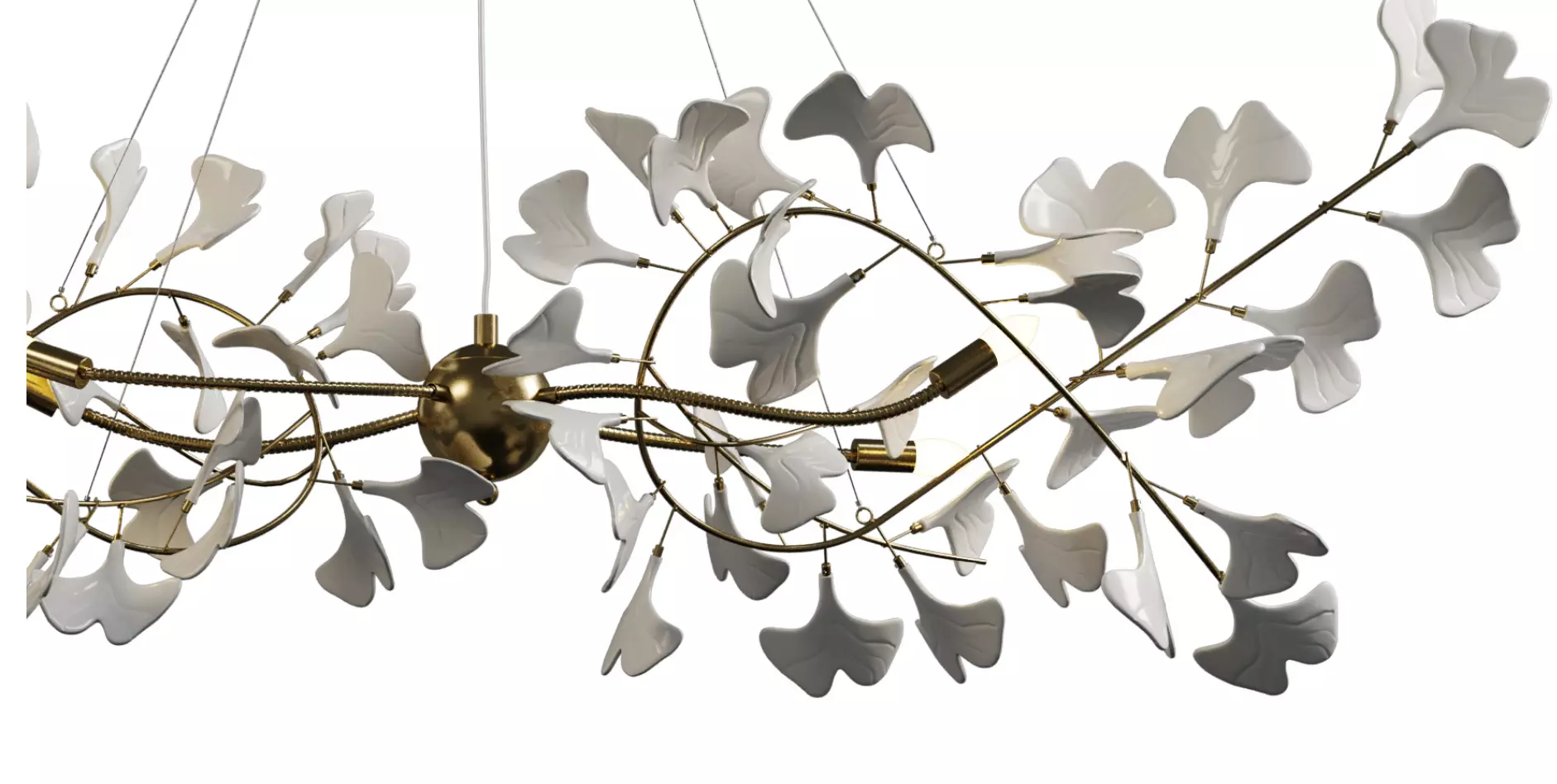 Gingko Julietta Chandelier  Low-poly 3D model_7