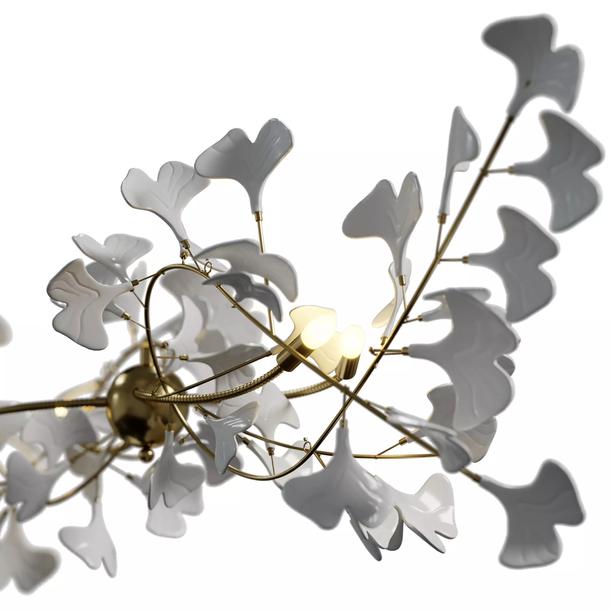 Gingko Julietta Chandelier  Low-poly 3D model_3
