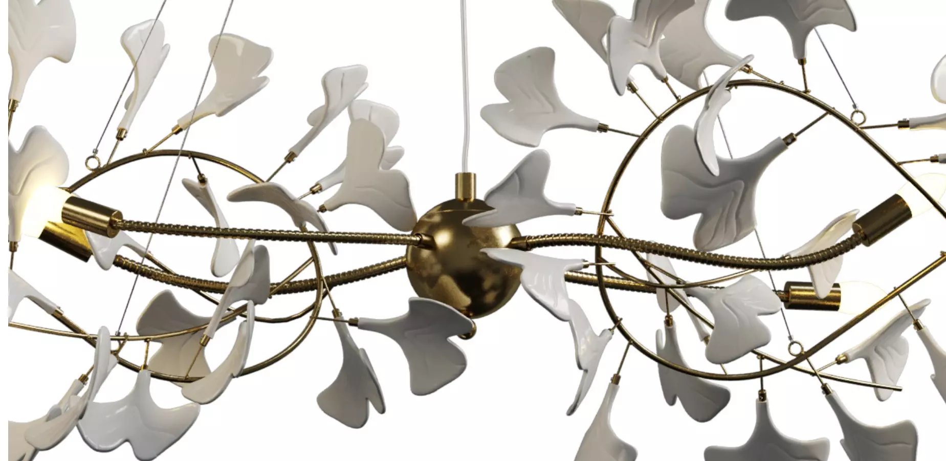 Gingko Julietta Chandelier  Low-poly 3D model_8