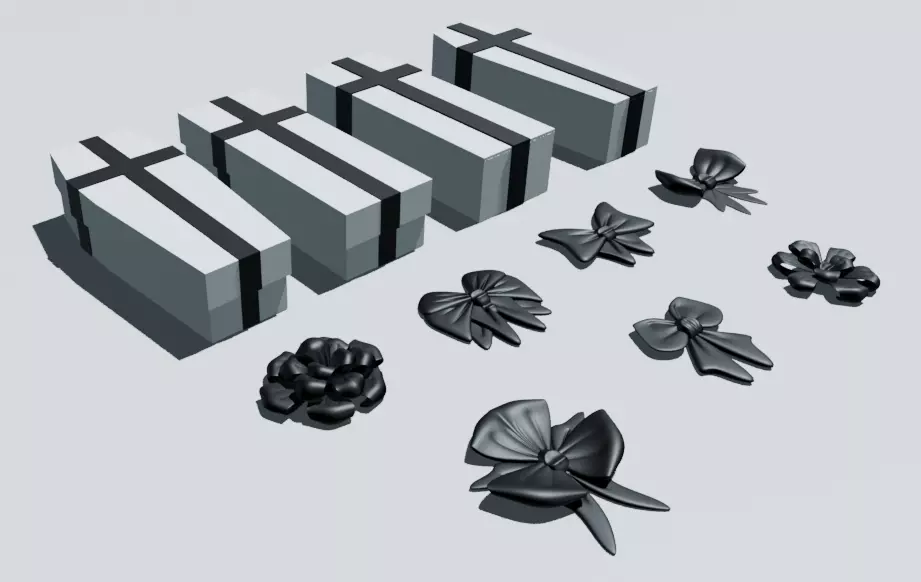 Modular gift coffin 3D model_4