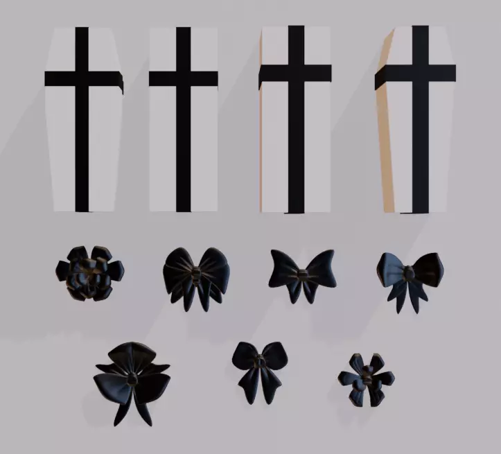 Modular gift coffin 3D model_8