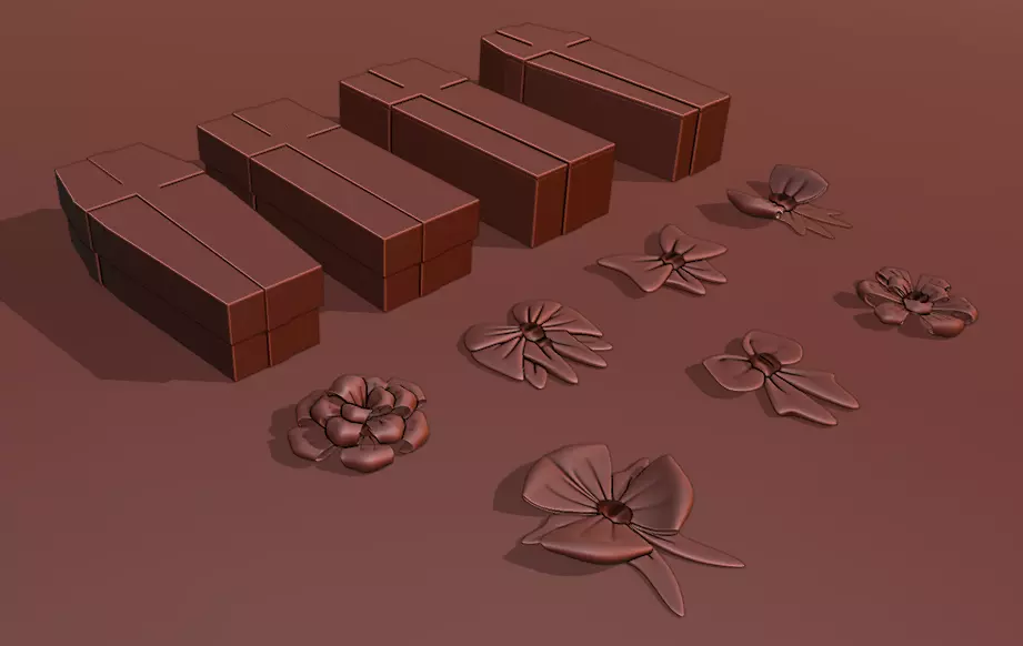 Modular gift coffin 3D model_5