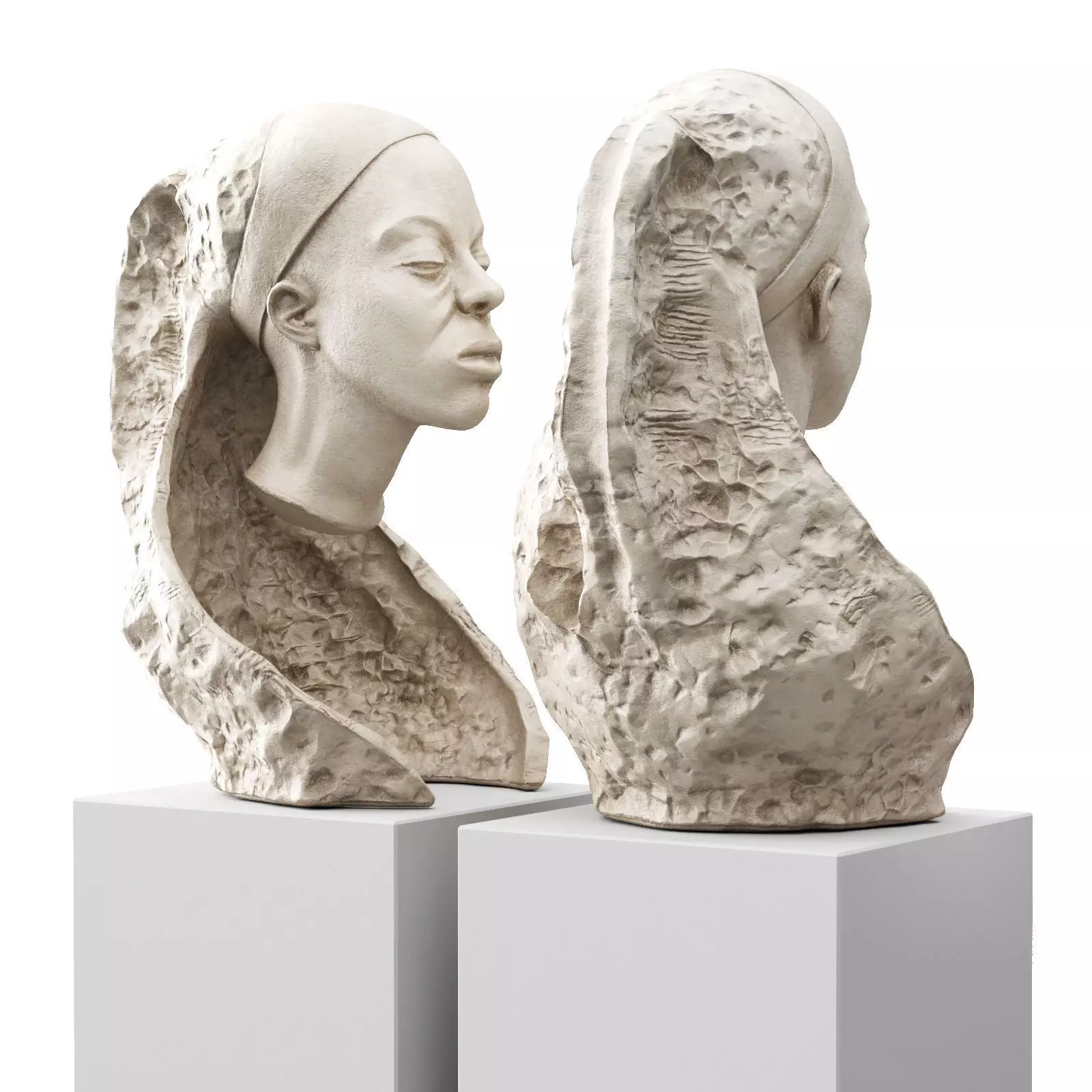 Andrzej Szymczyk Overcoming sculpture Low-poly 3D model_5