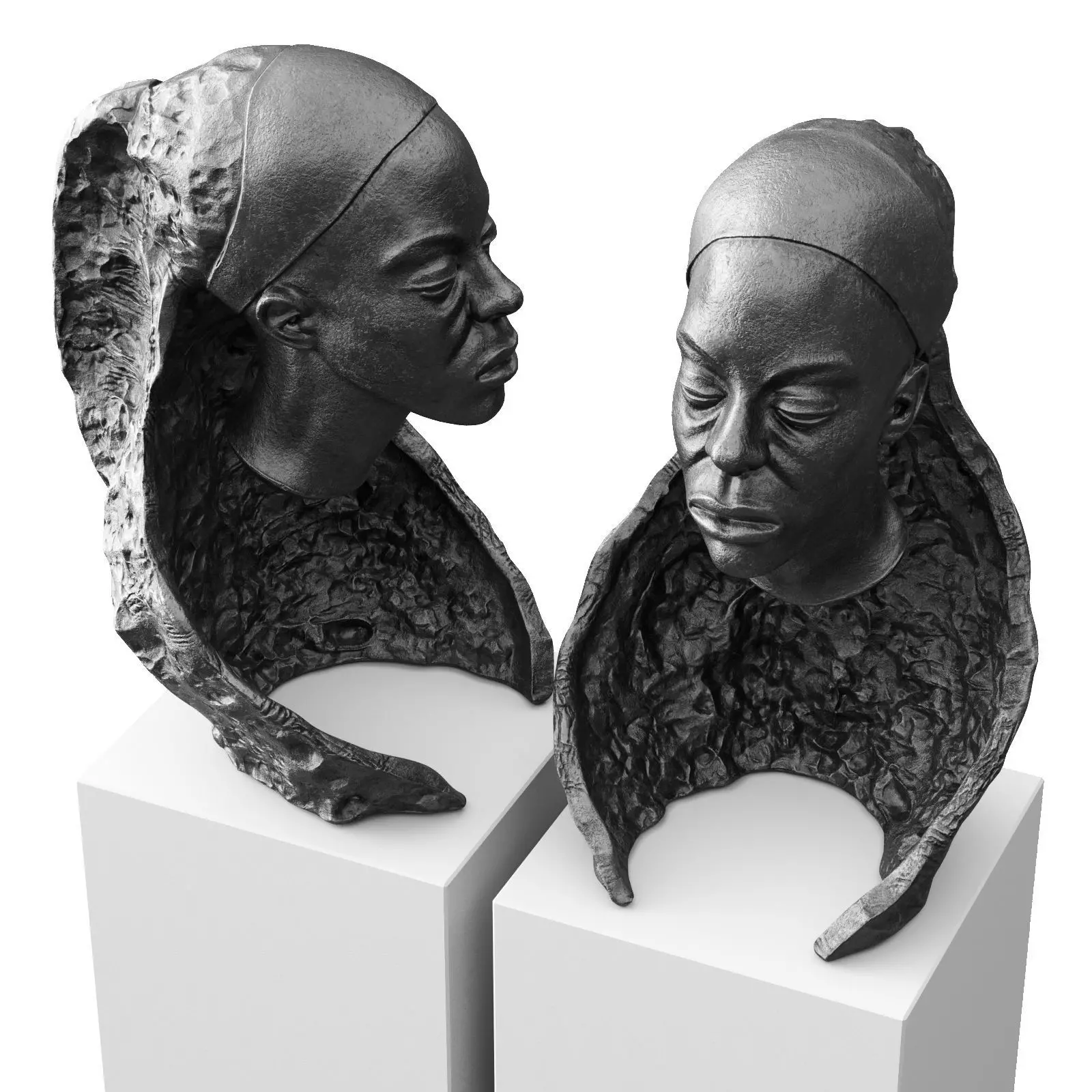 Andrzej Szymczyk Overcoming sculpture Low-poly 3D model_3