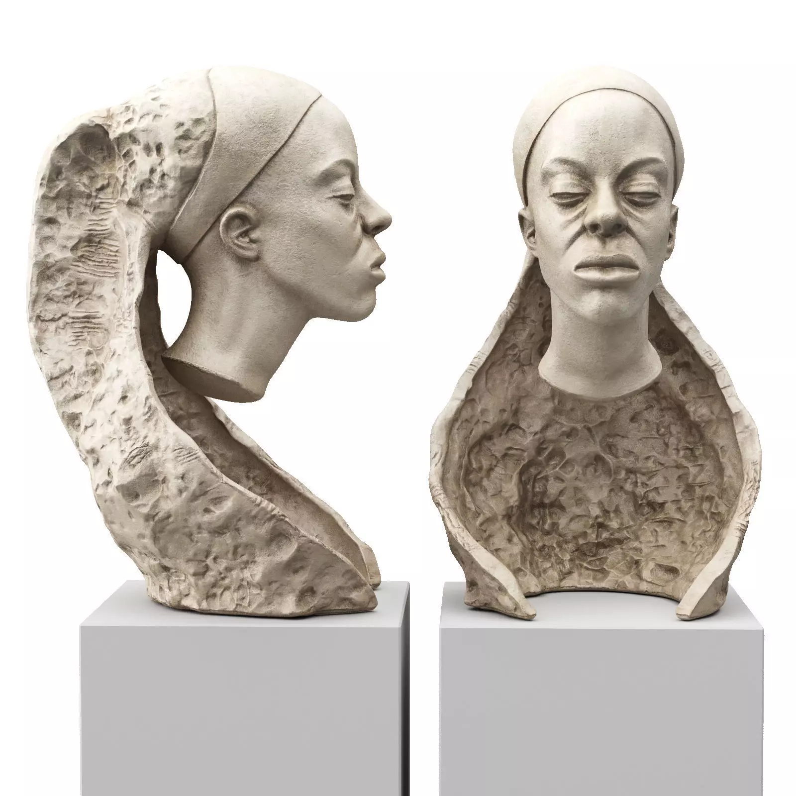 Andrzej Szymczyk Overcoming sculpture Low-poly 3D model_2