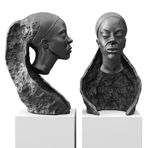 Andrzej Szymczyk Overcoming sculpture Low-poly 3D model