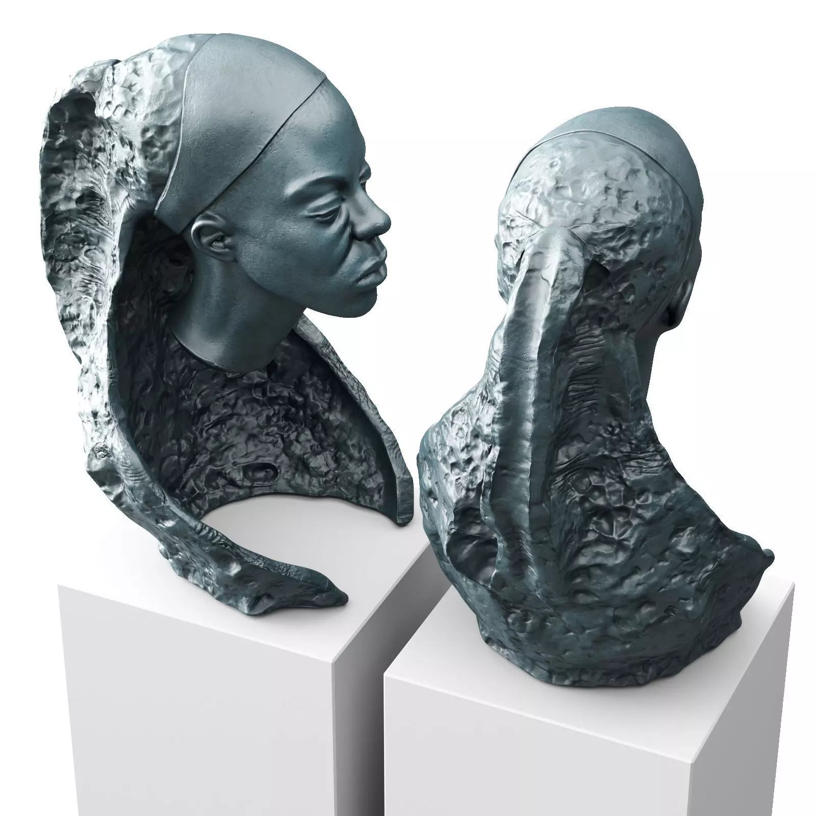 Andrzej Szymczyk Overcoming sculpture Low-poly 3D model_4