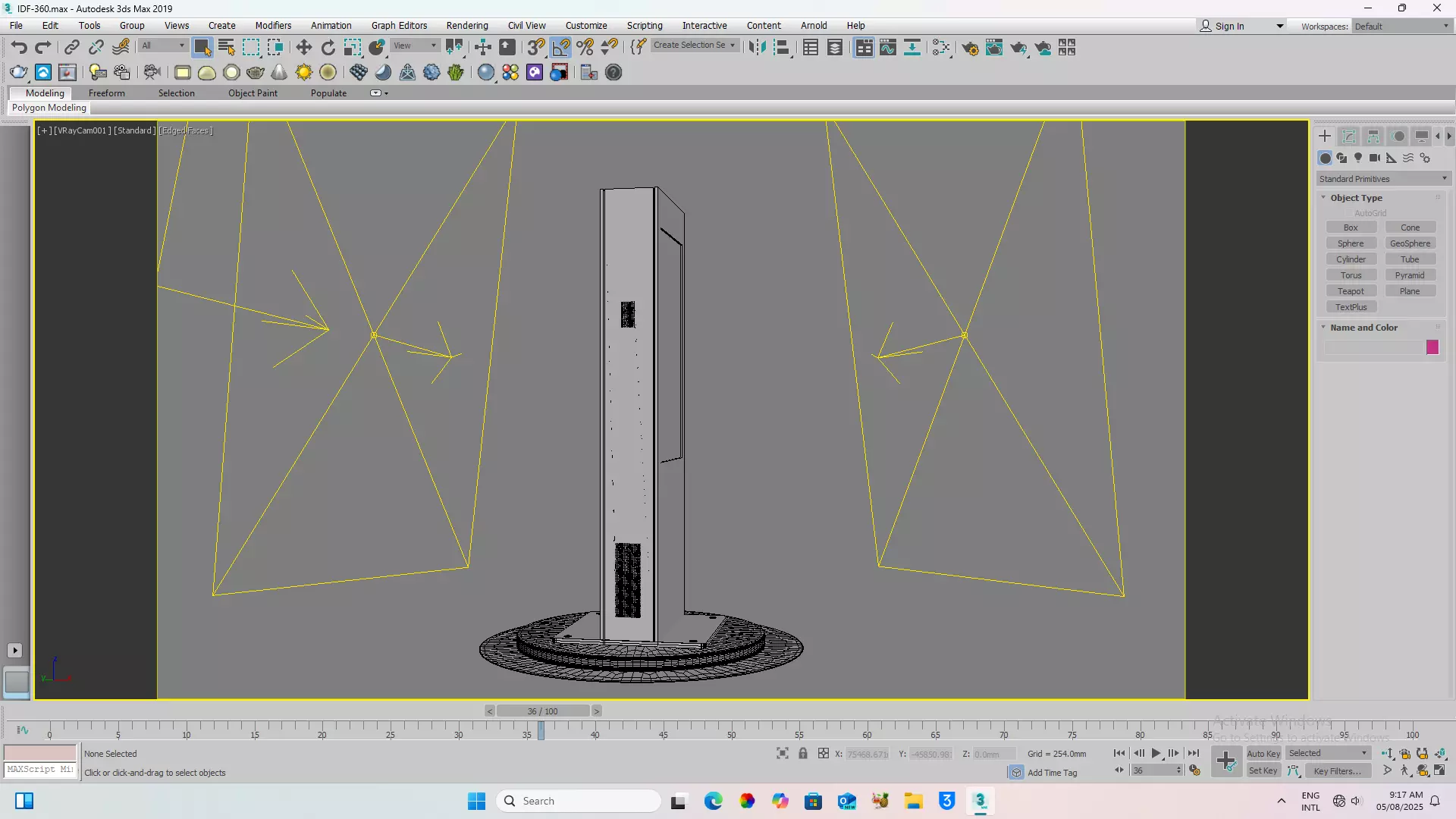 PARKING INFOMATION DISPLAY Low-poly 3D model_4