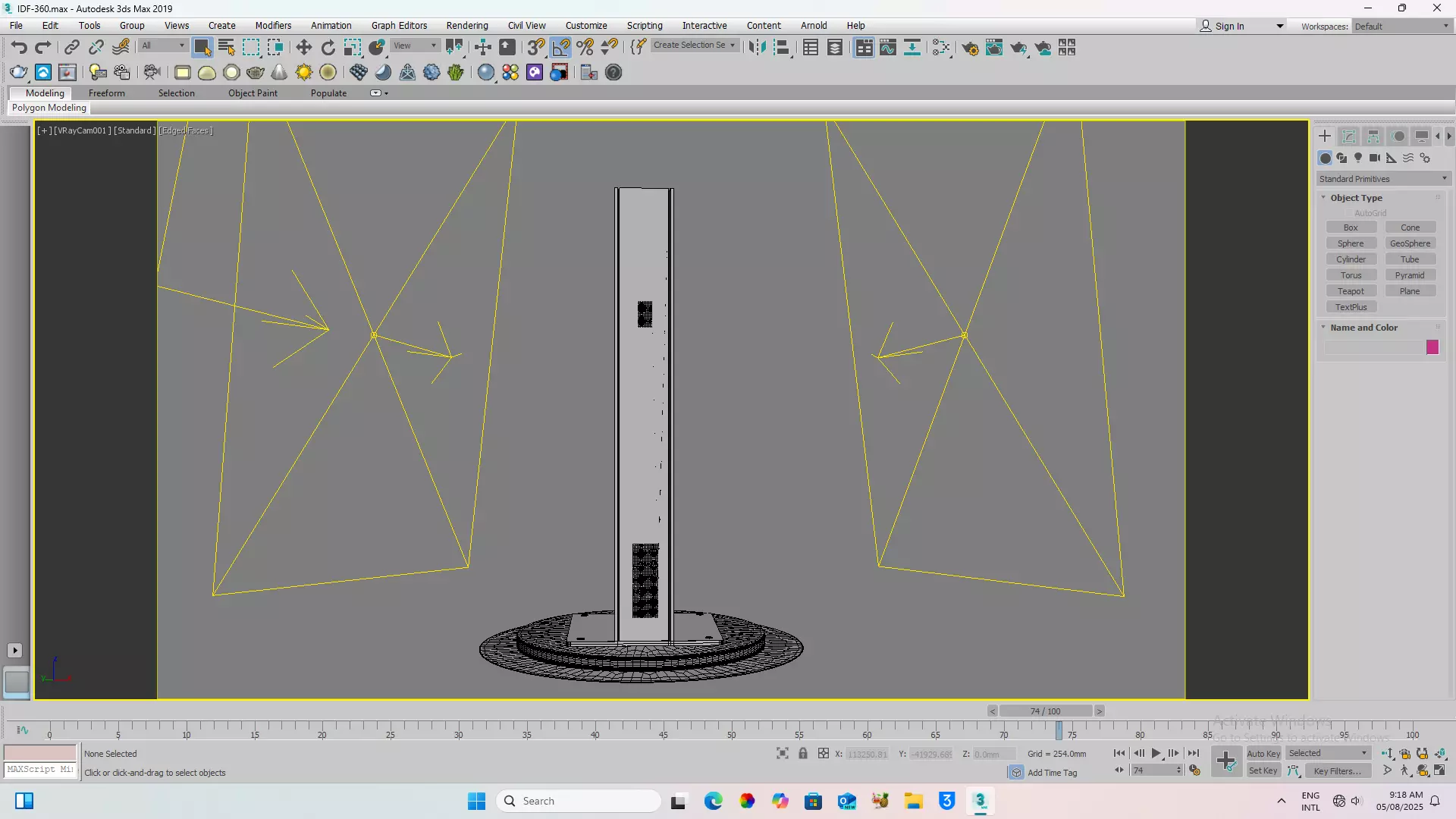 PARKING INFOMATION DISPLAY Low-poly 3D model_6
