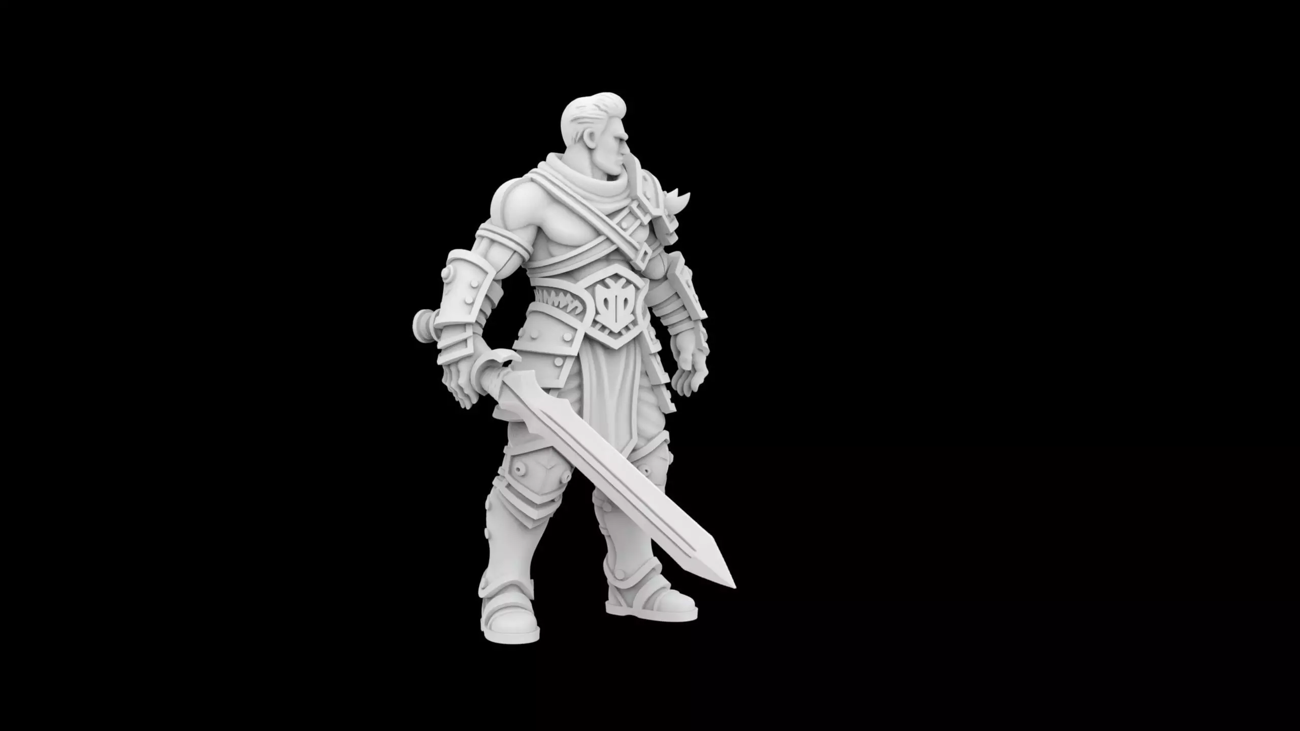 Fantasy Warrior Character 3D print model