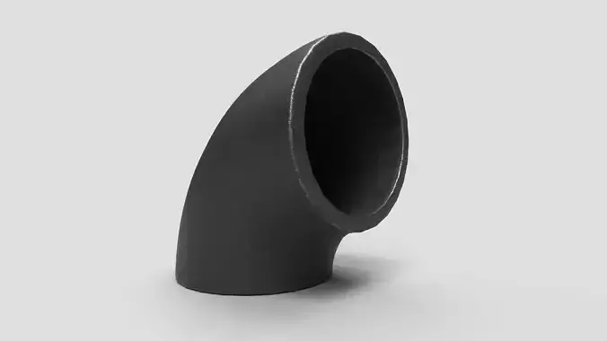 Elbow Pipe Short Radius 2 inches 3D model