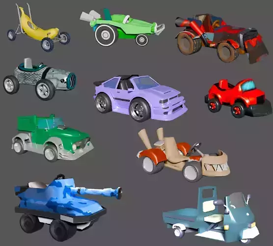 Low Poly Karts Pack
