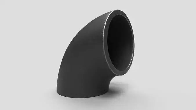Elbow Pipe Short Radius 3 inches 3D model