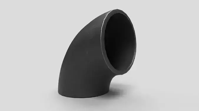 Elbow Pipe Short Radius 4 inches 3D model