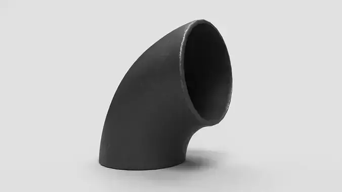 Elbow Pipe Short Radius 8 inches 3D model