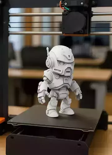 Robot Character 3D Print Model