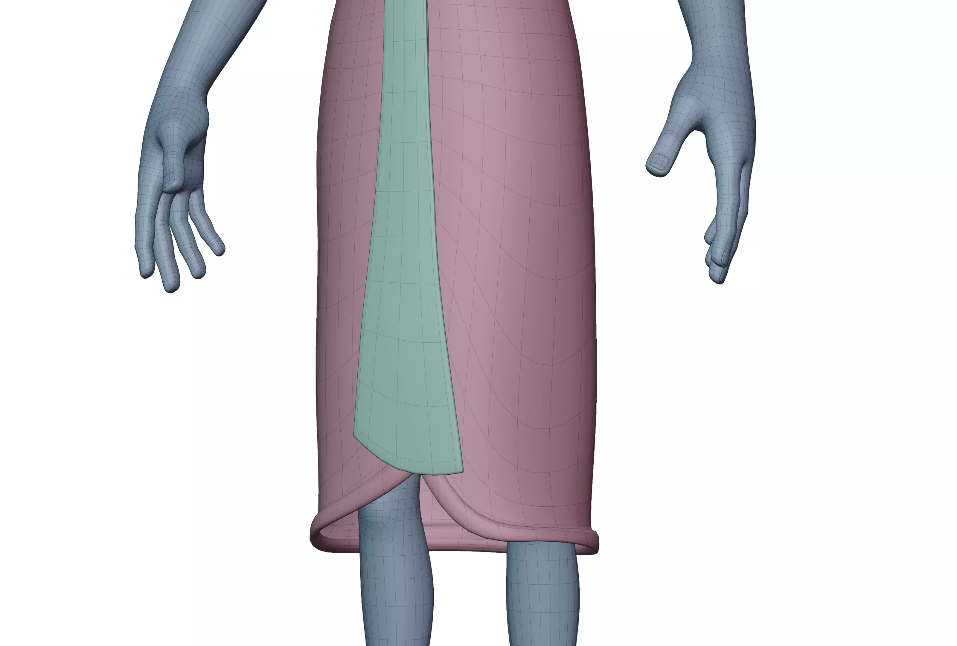 Habi Egyptian Pharaonic Cartoon Characters Low-poly 3D model_18