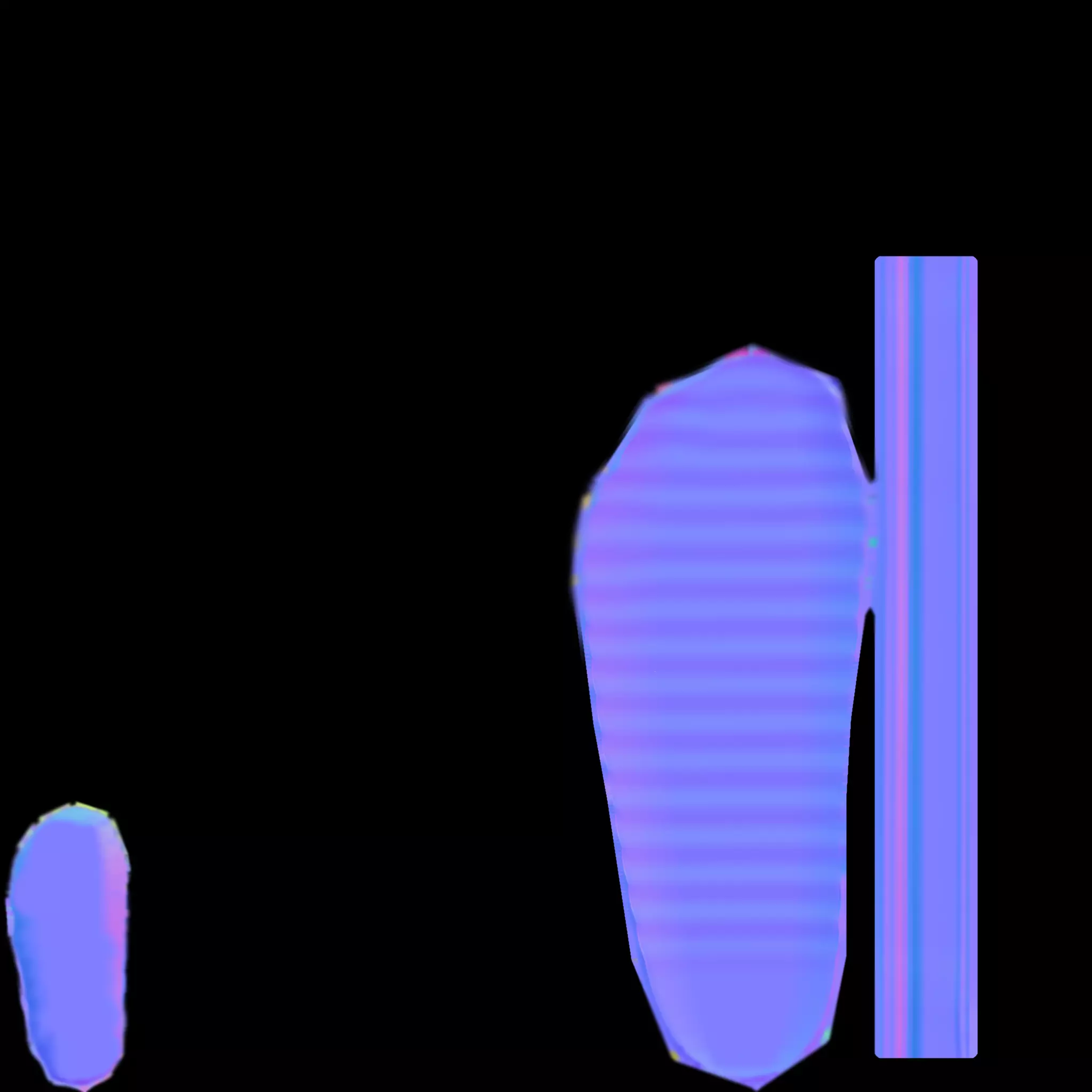 Habi Egyptian Pharaonic Cartoon Characters Low-poly 3D model_32