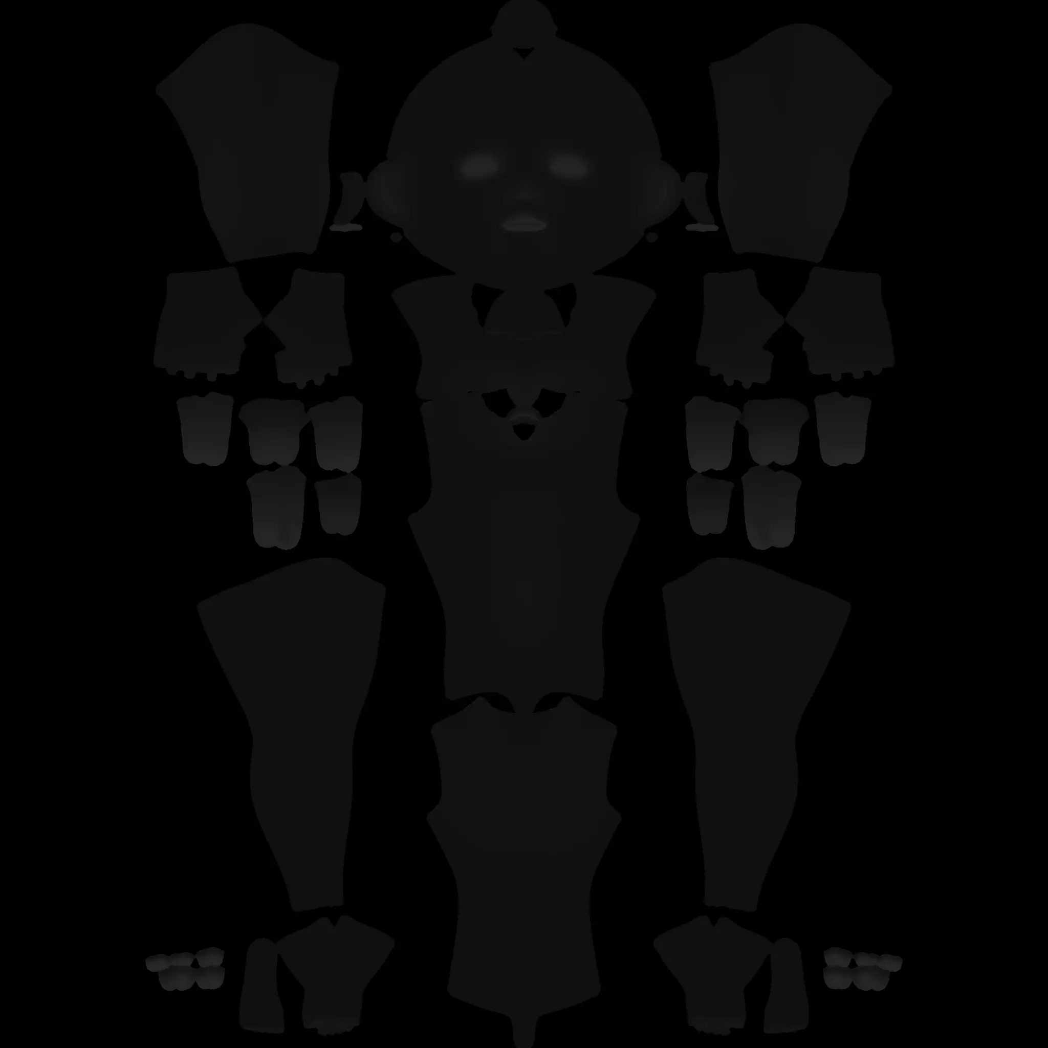 Habi Egyptian Pharaonic Cartoon Characters Low-poly 3D model_30