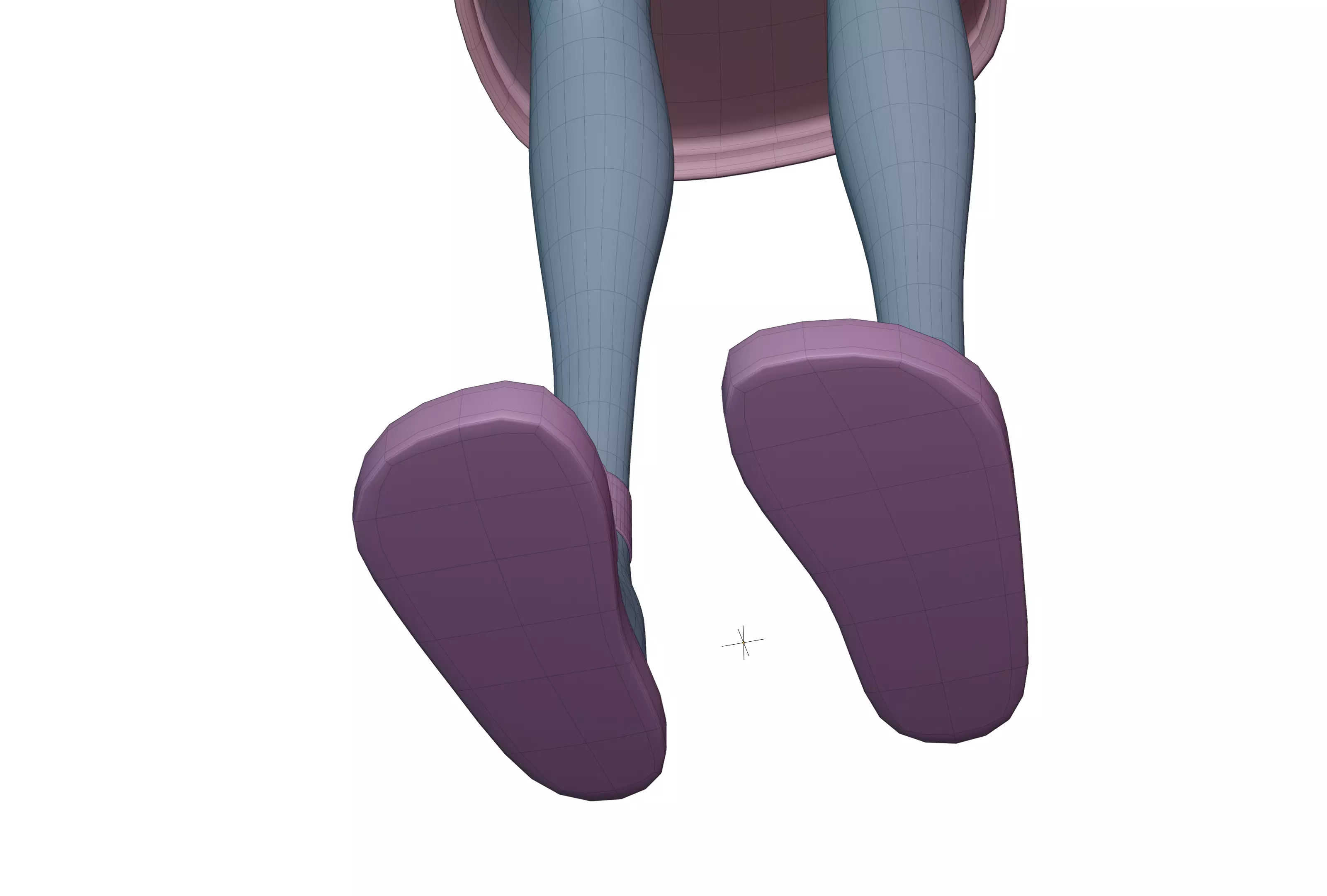 Habi Egyptian Pharaonic Cartoon Characters Low-poly 3D model_16