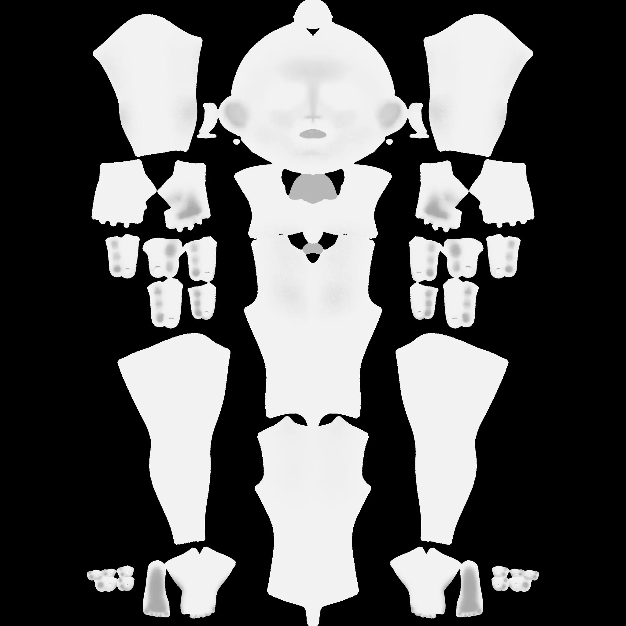 Habi Egyptian Pharaonic Cartoon Characters Low-poly 3D model_33