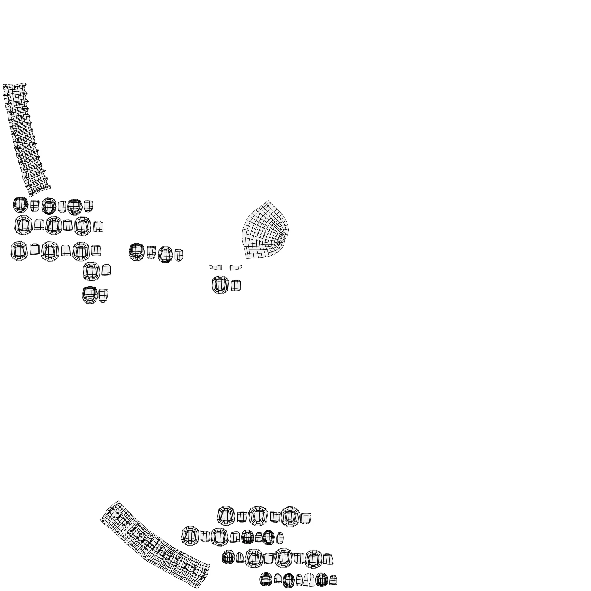 Habi Egyptian Pharaonic Cartoon Characters Low-poly 3D model_25