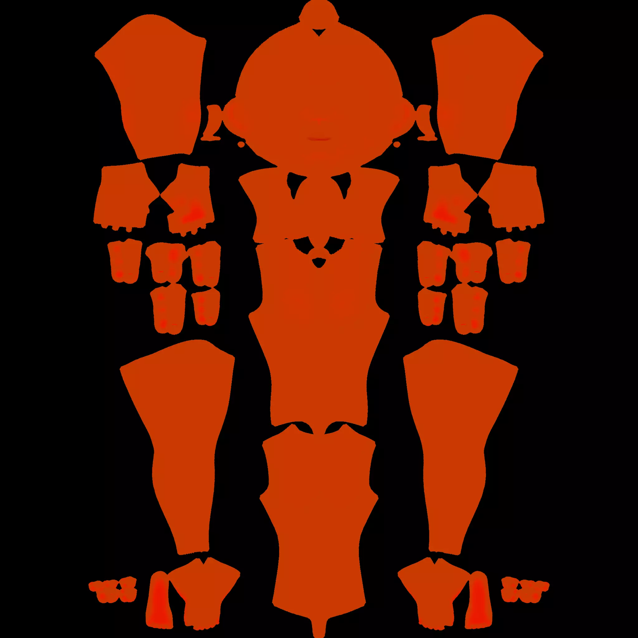 Habi Egyptian Pharaonic Cartoon Characters Low-poly 3D model_34