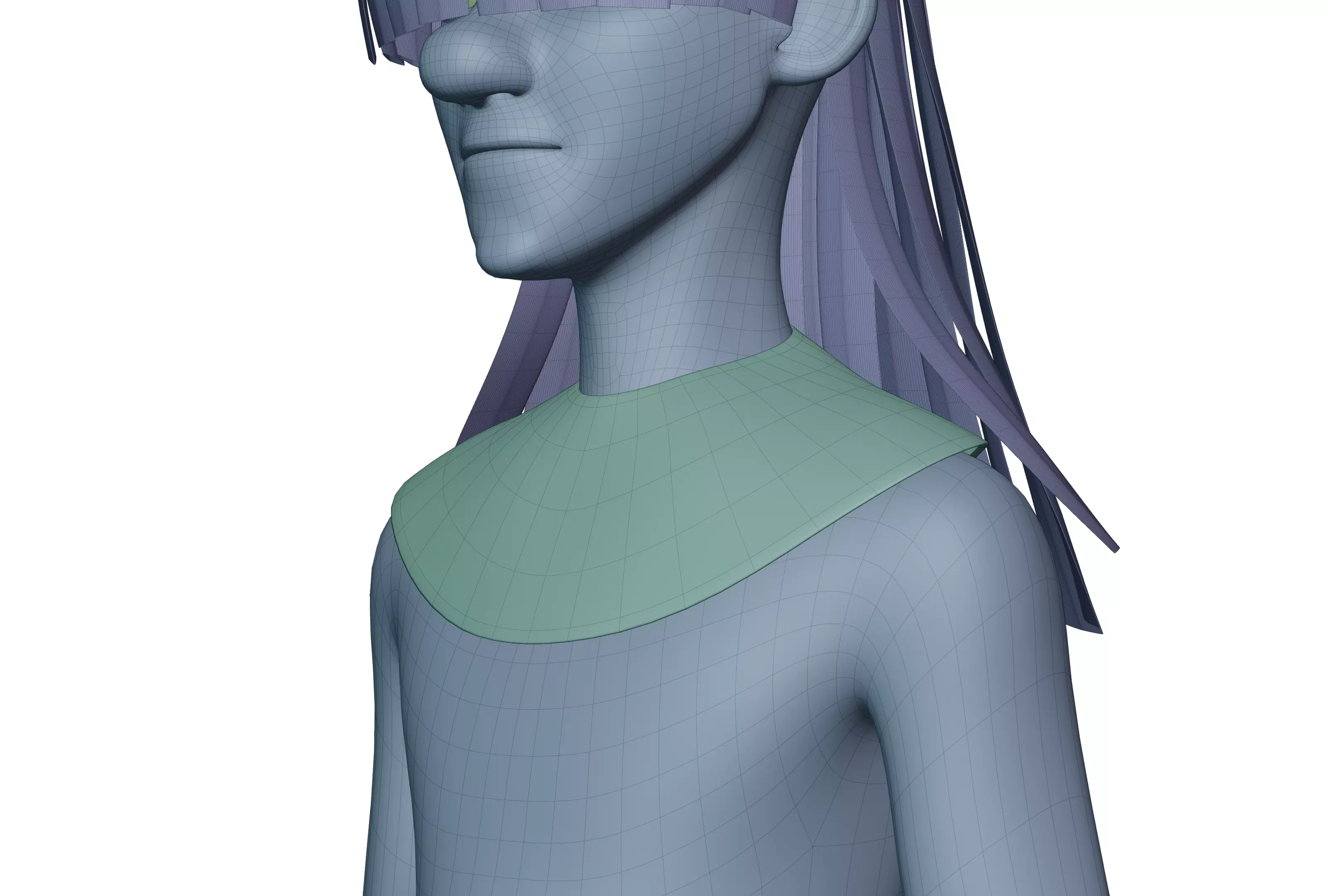 Habi Egyptian Pharaonic Cartoon Characters Low-poly 3D model_21