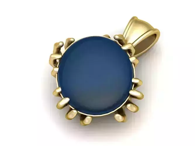 EARRING GOLD PENDANT 