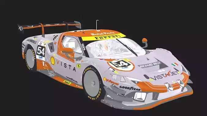 Realistic WEC Car 3D Model - High-Quality  Car for Animation
