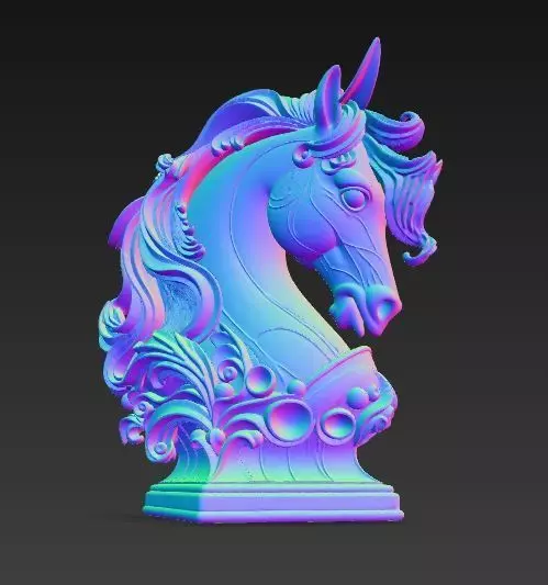 Artistic Horse Statue Elegant Decorative Desktop Sculpture 3D print model_16