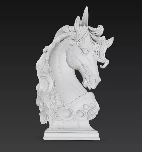 Artistic Horse Statue Elegant Decorative Desktop Sculpture 3D print model_5