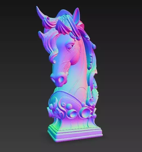 Artistic Horse Statue Elegant Decorative Desktop Sculpture 3D print model_22