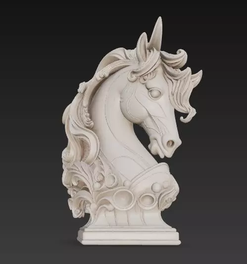 Artistic Horse Statue Elegant Decorative Desktop Sculpture 3D print model_24