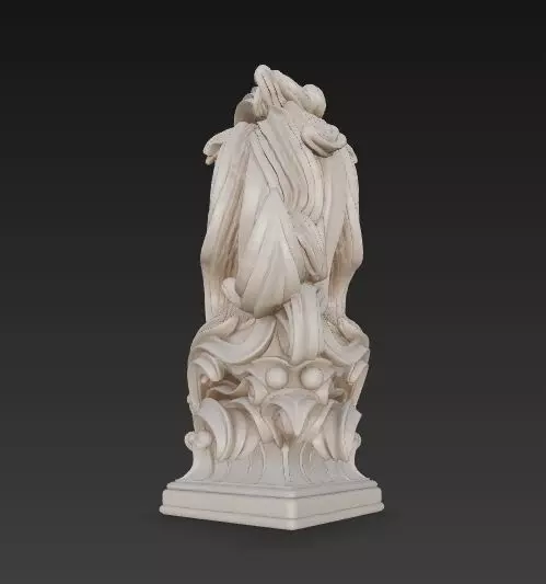 Artistic Horse Statue Elegant Decorative Desktop Sculpture 3D print model_27