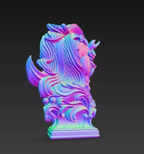 Artistic Horse Statue Elegant Decorative Desktop Sculpture 3D print model_18