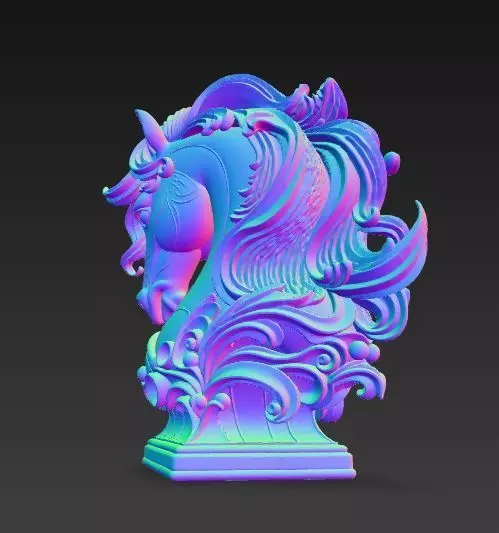 Artistic Horse Statue Elegant Decorative Desktop Sculpture 3D print model_20