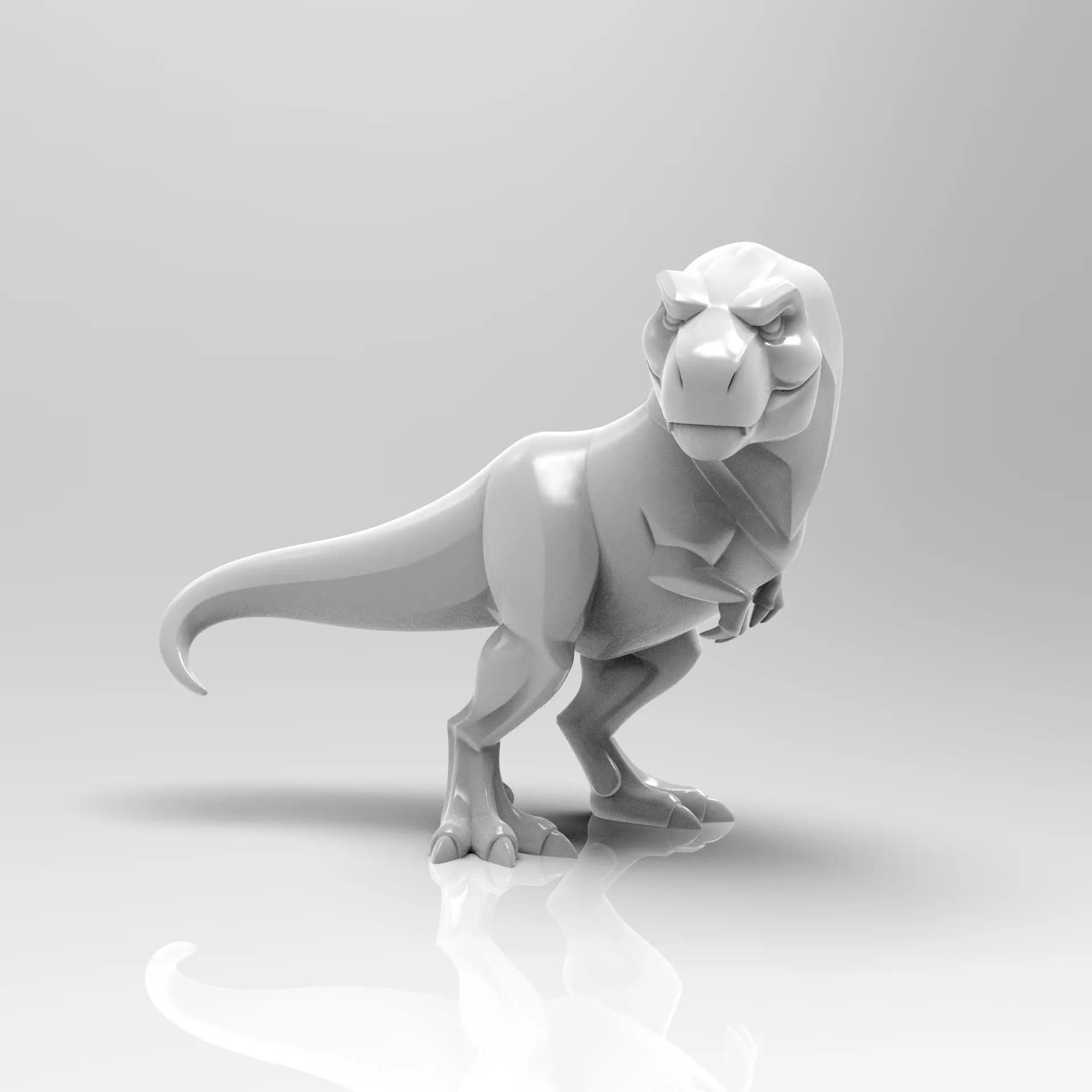 Mystical Tyrannosaurus Rex Minimalist Sculpture 3D print model