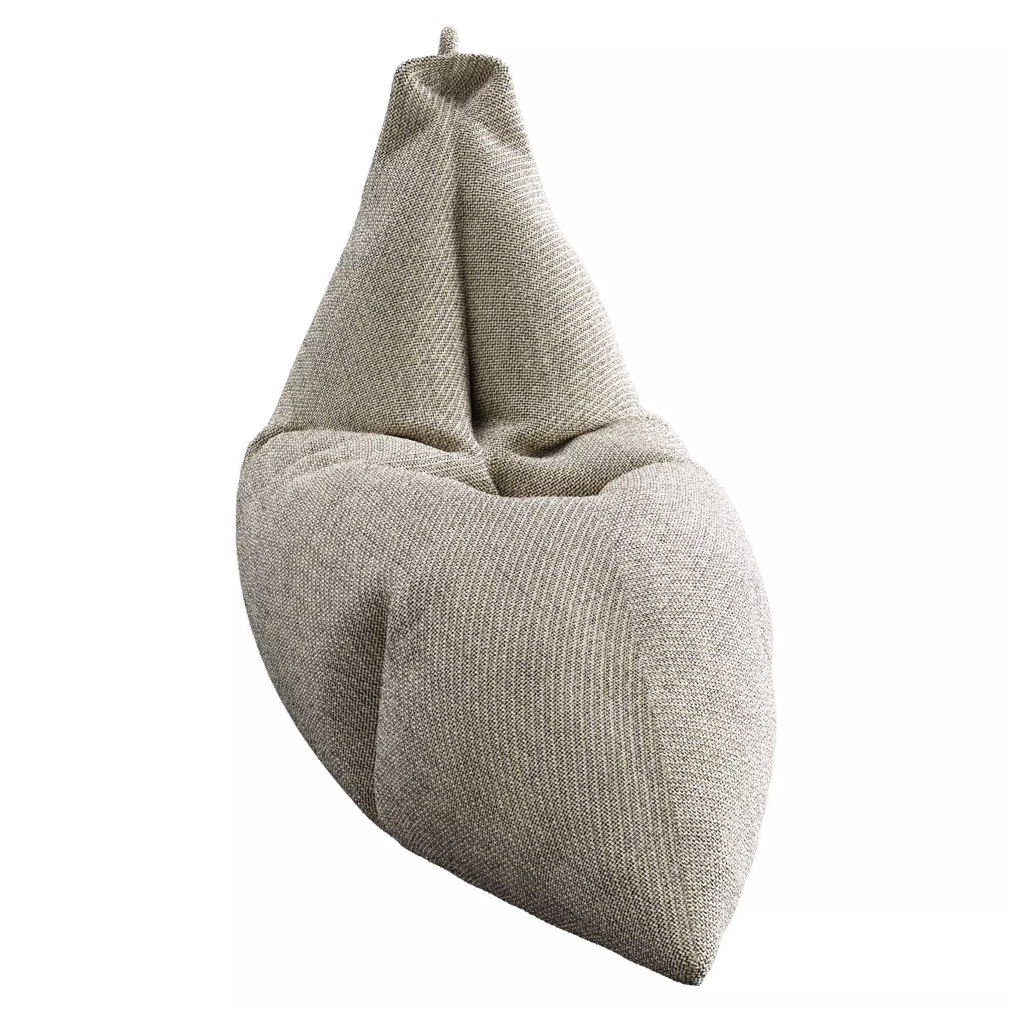 Bean Bag Low-poly 3D model_5