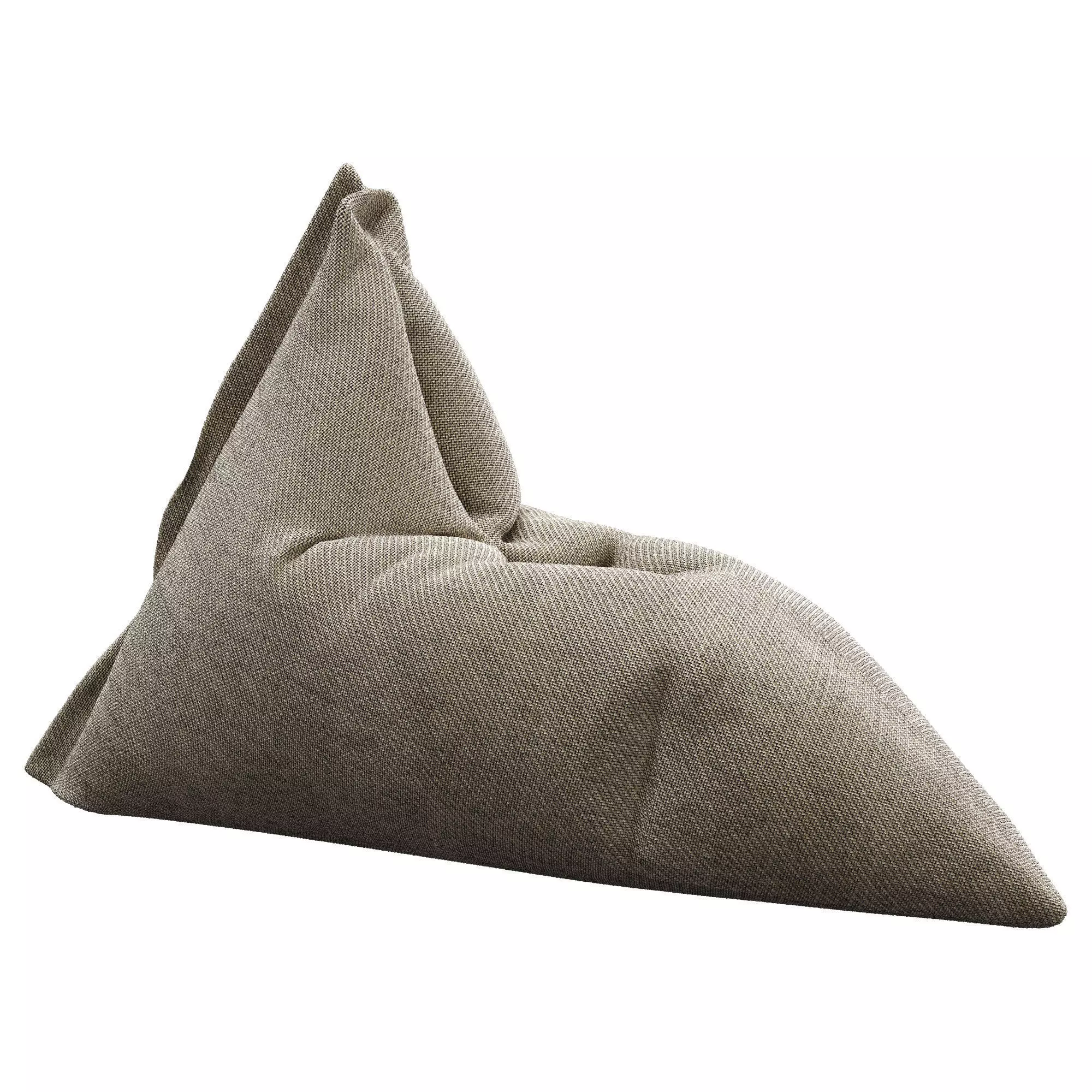 Bean Bag Low-poly 3D model_11