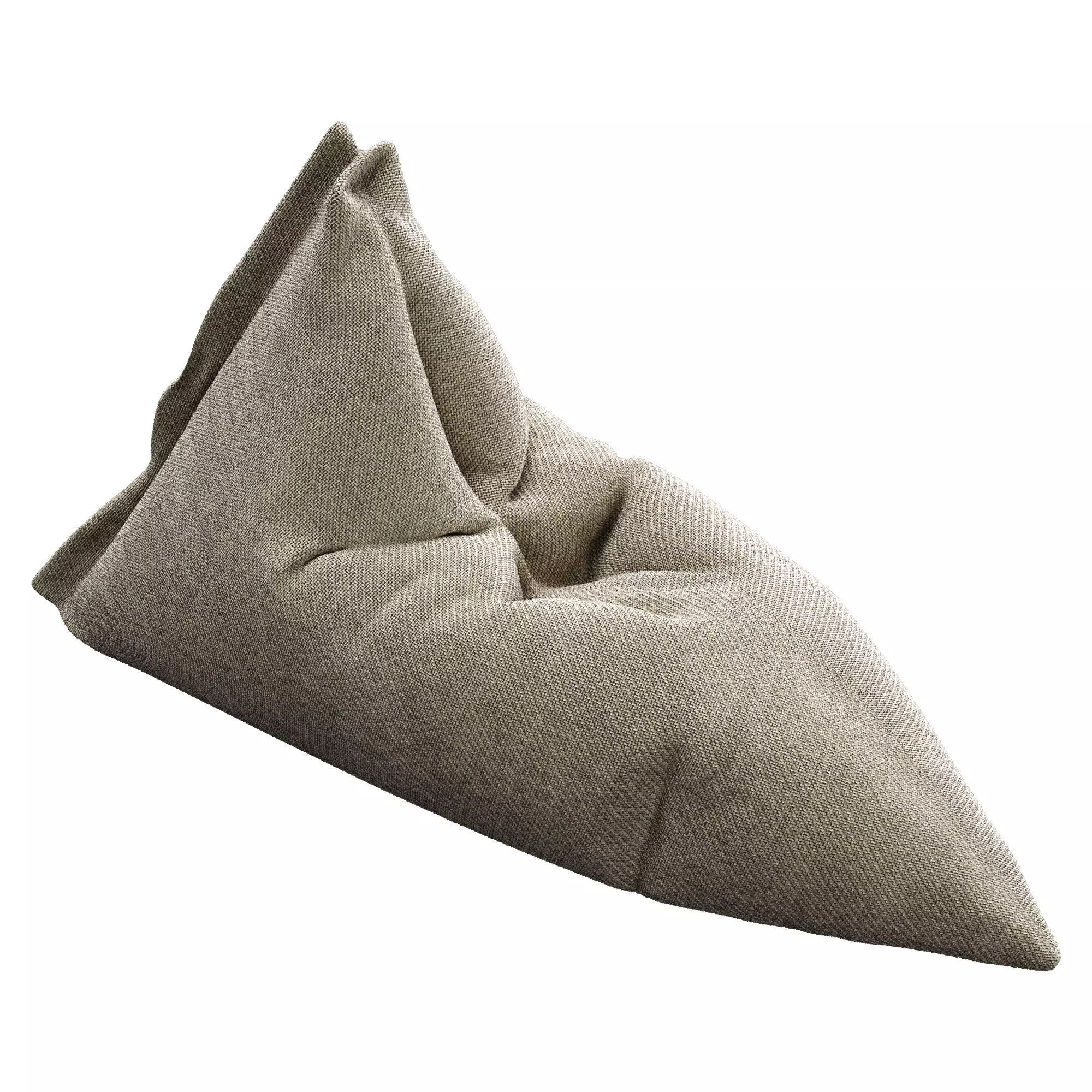 Bean Bag Low-poly 3D model_9
