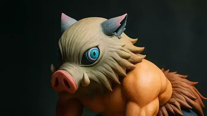 Inosuke Hashibira Demon Slayer - 3D Print Model 3D print model