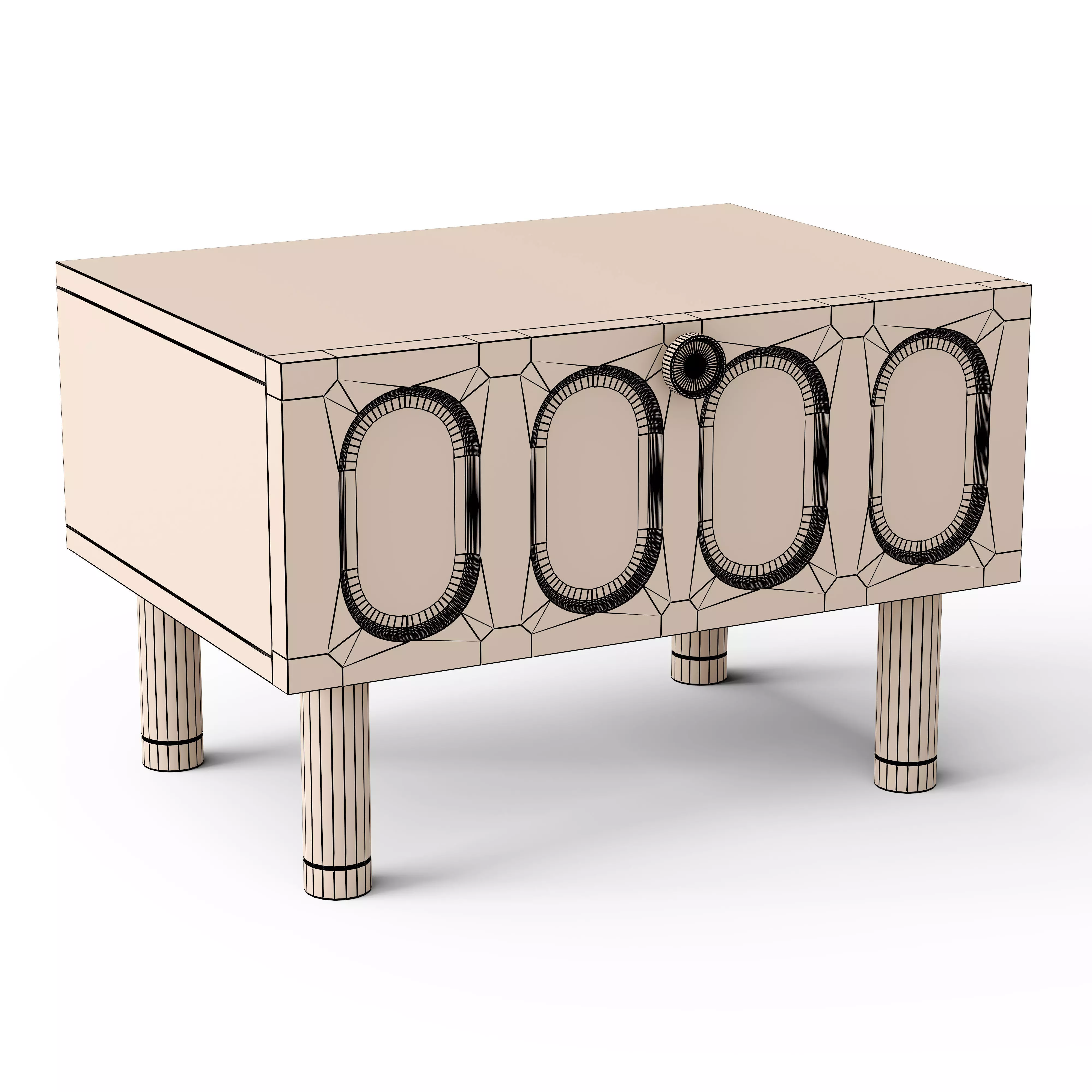 Varane Bedside Table 3D model_2