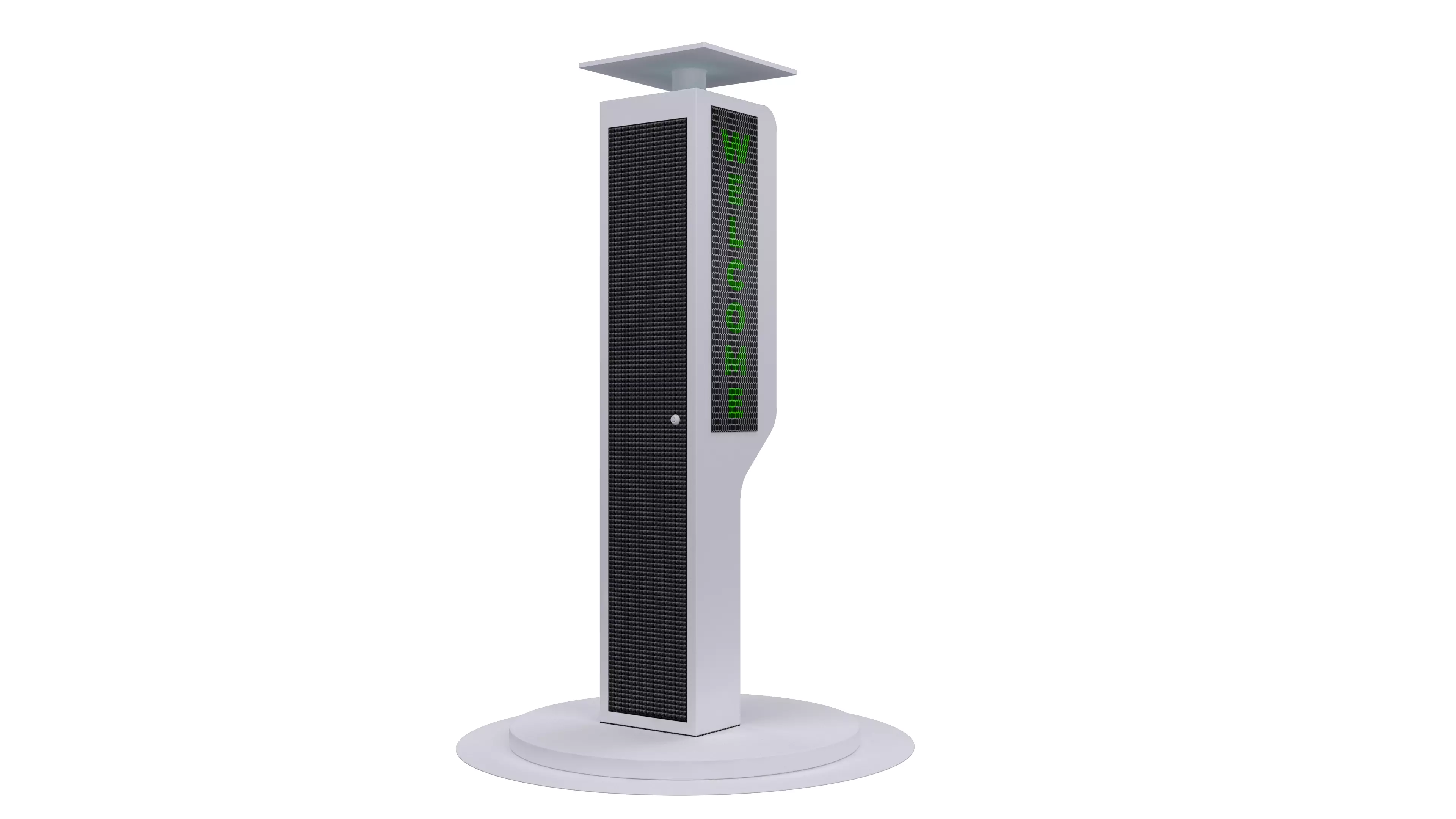 PARKING TERMINAL Low-poly 3D model_1
