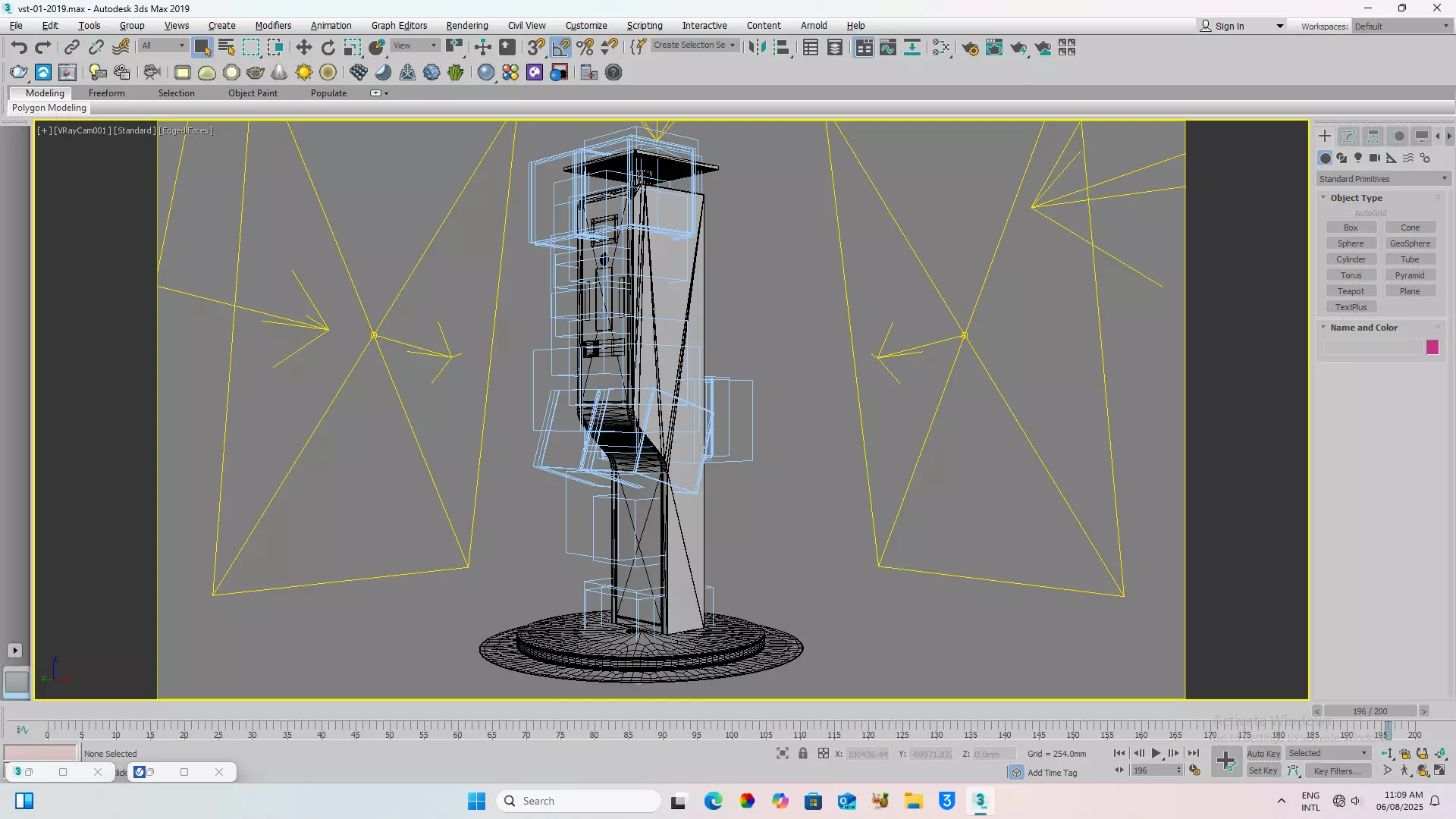 PARKING TERMINAL Low-poly 3D model_5