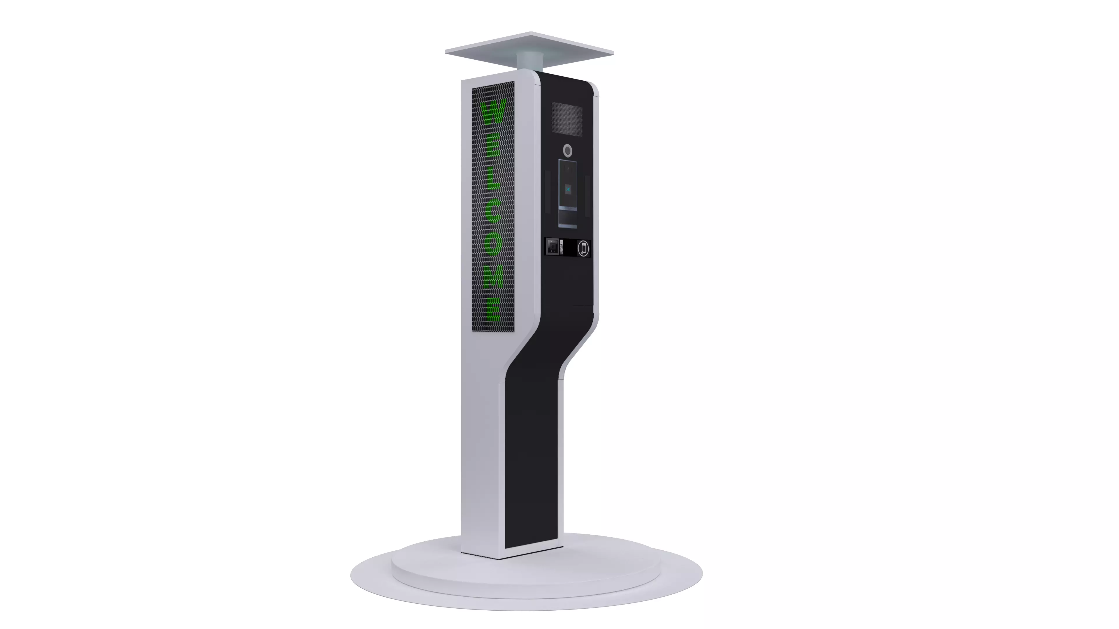 PARKING TERMINAL Low-poly 3D model_0