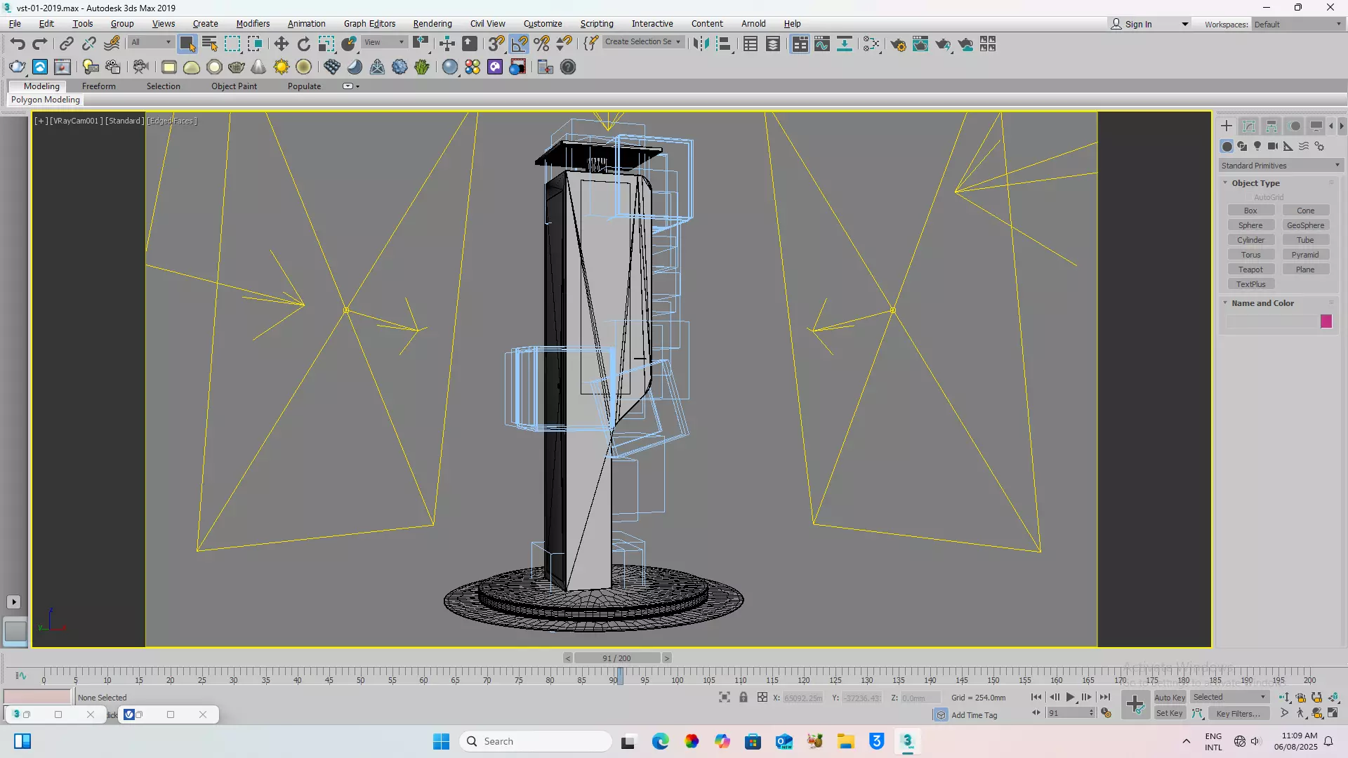 PARKING TERMINAL Low-poly 3D model_3