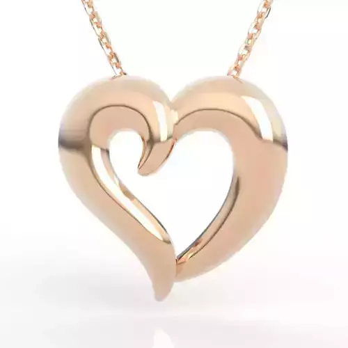 Premium Heart Charm 3D print model